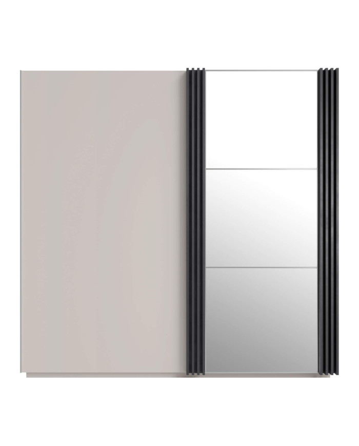 Szafa przesuwna Allmo AL15, półki, drążek, dwudrzwiowa, Kaszmir/ Antracyt, MEBLAR