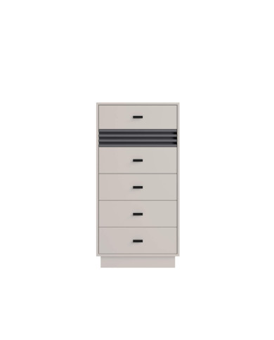 Komoda Allmo AL18, z szufladami, Kaszmir/ Antracyt, MEBLAR