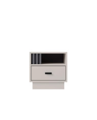 Szafka nocna Allmo AL20, szuflada, wnęka, Kaszmir/ Antracyt, MEBLAR