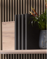 Półka wisząca Allmo AL13, Dąb estana jasny / Antracyt, MEBLAR