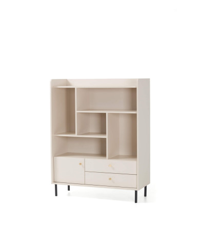 Regał Grande GR3, z szufladami, Beż piaskowy, MEBLAR