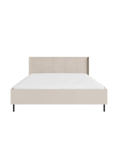 Łóżko Grande GR14, powierzchnia 160x200 cm, pojemnik, podnośnik, Beż piaskowy, MEBLAR