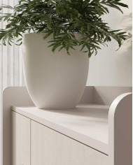 Stolik kawowy Grande GR11, prostokątny, z półką i szufladą, Beż piaskowy, MEBLAR