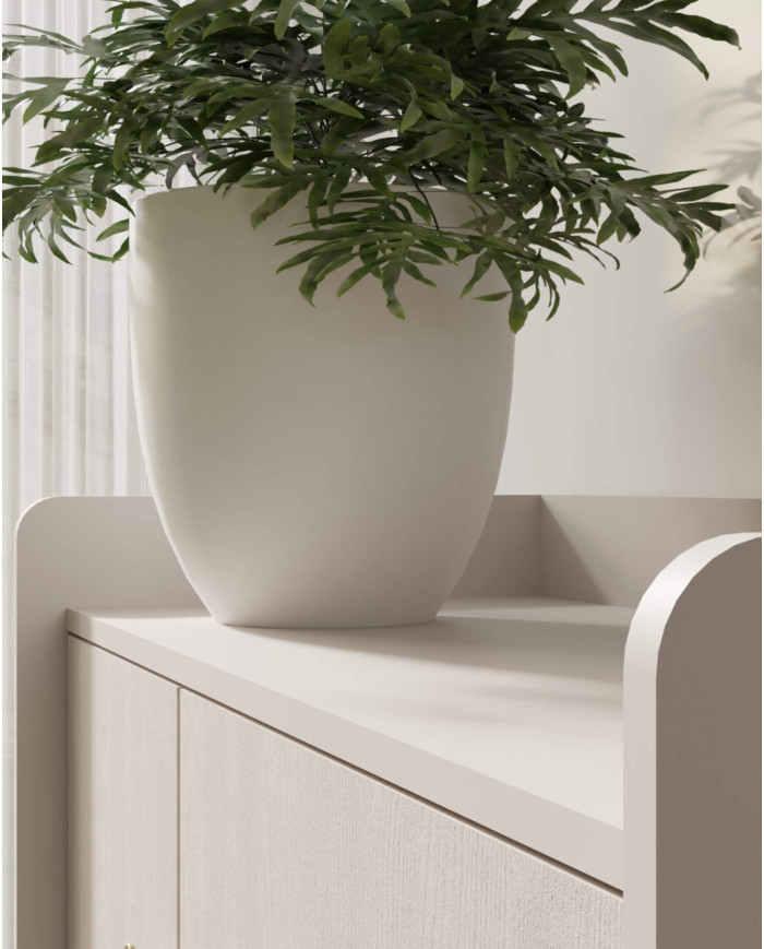 Szafa Grande GR12, dwudrzwiowa z szufladami, Beż piaskowy, MEBLAR