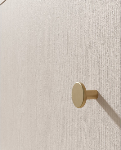 Szafa Grande GR12, dwudrzwiowa z szufladami, Beż piaskowy, MEBLAR