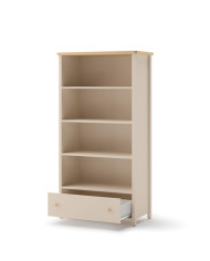 Regał Story SO-02, szuflada, półki, Beż piaskowy/ Dąb vincenza bielona, LENART