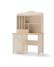 Biurko Story SO-03, szuflada, drzwiczki, Beż piaskowy/ Dąb vincenza bielona, LENART