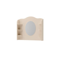 Nadstawka-lustro Story SO-06, szufladki, półki, Beż piaskowy/ Dąb vincenza bielona, LENART