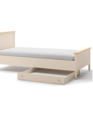Szuflada do łóżka Story SO-09, Beż piaskowy/ Dąb vincenza bielona, LENART