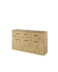 Komoda Arti AR-09, szuflady, drzwi, Dąb artisan, LENART