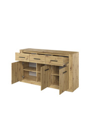 Komoda Arti AR-09, szuflady, drzwi, Dąb artisan, LENART