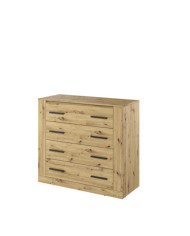 Komoda Arti AR-10, szuflady, Dąb artisan, LENART