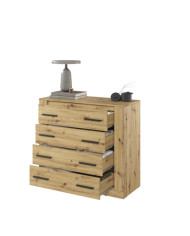 Komoda Arti AR-10, szuflady, Dąb artisan, LENART