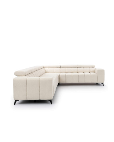 Narożnik Ragusso XL, 1B+3F+R+3SB, funkcja spania, pojemnik, regulowane zagłówki, Stagra