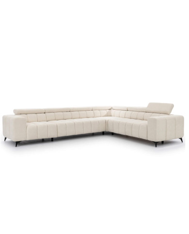 Narożnik Ragusso XL, 1B+3F+R+3SB, funkcja spania, pojemnik, regulowane zagłówki, Stagra