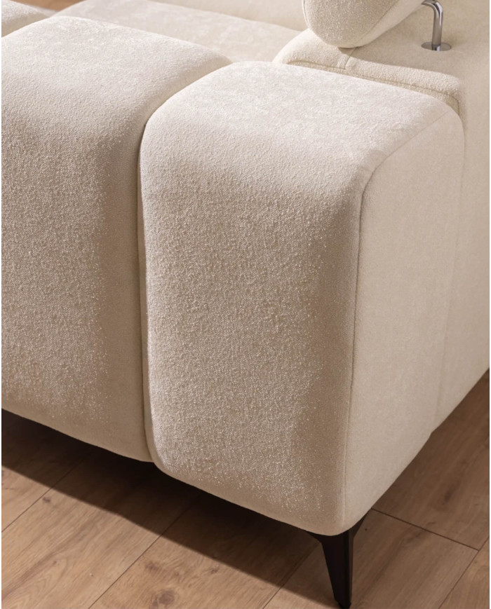 Narożnik Ragusso XL, 1B+3F+R+3SB, funkcja spania, pojemnik, regulowane zagłówki, Stagra