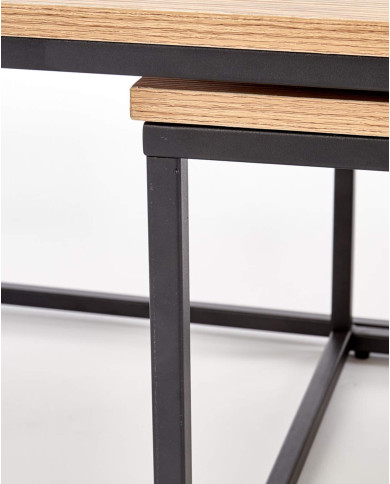 Ława Alaska Zestaw 2w1 Dąb złoty/czarna-6 Ława Alaska Zestaw 2w1 Dąb złoty/czarna-6