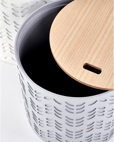 Ława Alba Zetaw 2w1 z pojemnikiem biała/popielata-6 Ława Alba Zetaw 2w1 z pojemnikiem biała/popielata-6