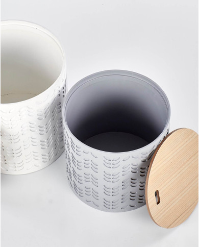 Ława Alba Zetaw 2w1 z pojemnikiem biała/popielata-7 Ława Alba Zetaw 2w1 z pojemnikiem biała/popielata-7