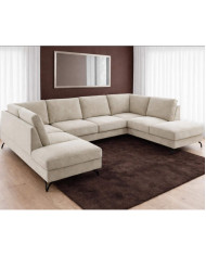 Narożnik Flavio U-form, symetryczny, funkcja spania, pojemniki, COMFORTEO