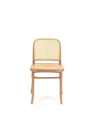 Krzesło A-811/2, twarde siedzisko, wyplatane oparcie, FAMEG