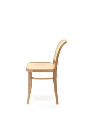 Krzesło A-811/2, twarde siedzisko, wyplatane oparcie, FAMEG