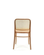 Krzesło A-811/2, twarde siedzisko, wyplatane oparcie, FAMEG