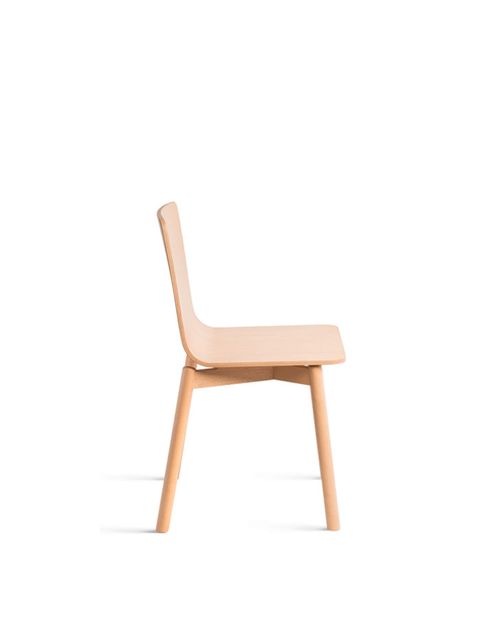 Krzesło A-2302 ATU, bukowe, twarde siedzisko i oparcie, FAMEG