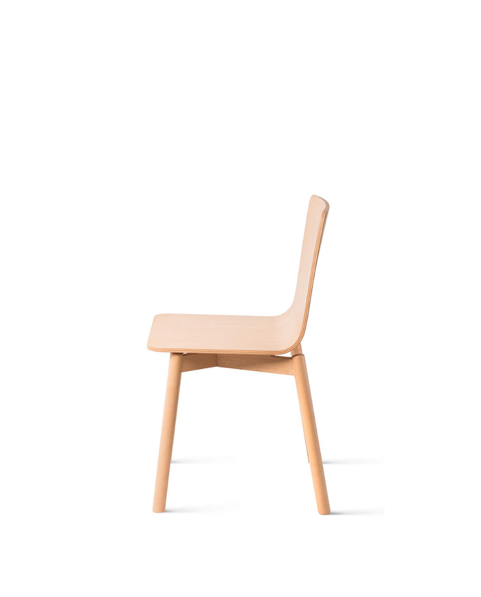 Krzesło A-2302 ATU, bukowe, twarde siedzisko i oparcie, FAMEG