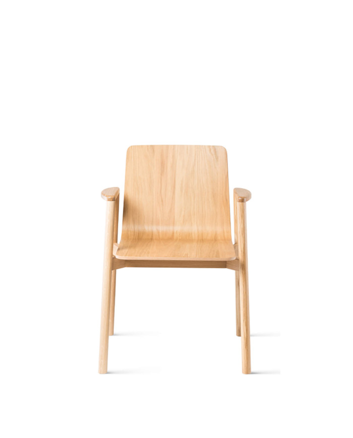 Krzesło z podłokietnikami B-2302 ATU, bukowe, twarde siedzisko i oparcie, FAMEG