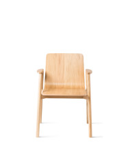 Krzesło z podłokietnikami B-2302 ATU, bukowe, twarde siedzisko i oparcie, FAMEG