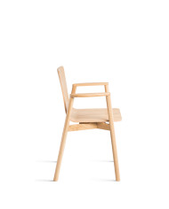 Krzesło z podłokietnikami B-2302 ATU, bukowe, twarde siedzisko i oparcie, FAMEG