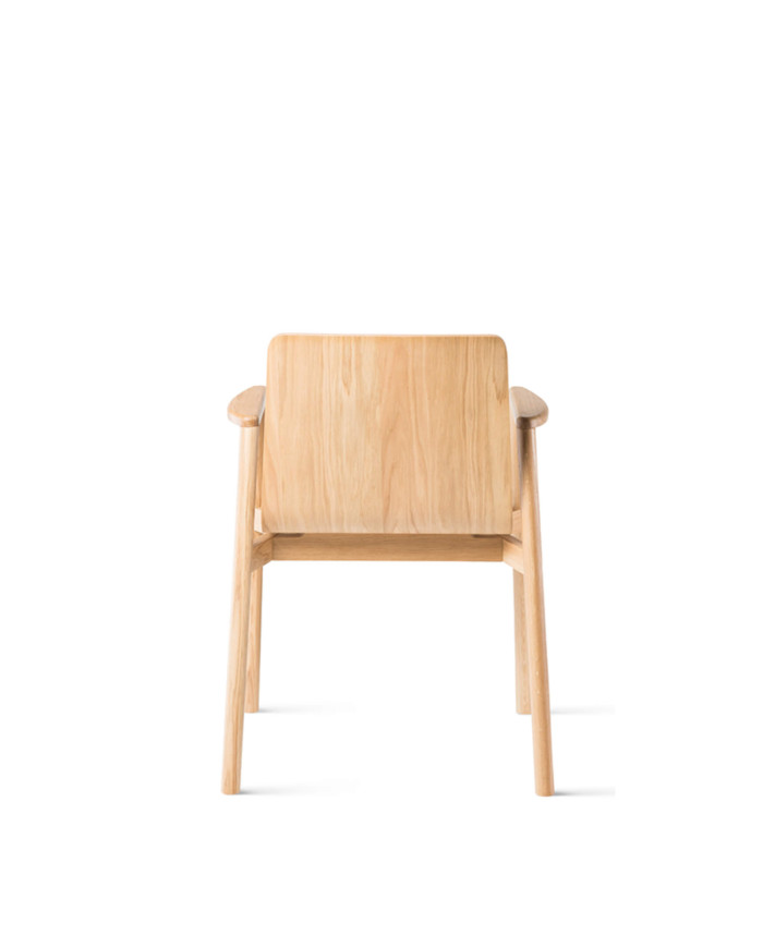 Krzesło z podłokietnikami B-2302 ATU, bukowe, twarde siedzisko i oparcie, FAMEG