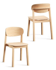 Krzesło A-2324 LINIA, bukowe, twarde siedzisko i oparcie, FAMEG