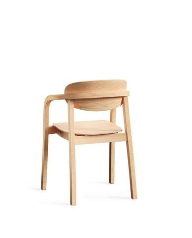 Krzesło z podłokietnikami B-2324 LINIA, bukowe, twarde siedzisko i oparcie, FAMEG