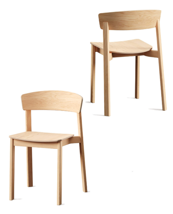 Krzesło A-2320 NORD, bukowe, twarde siedzisko i oparcie, FAMEG