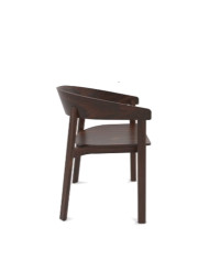 Krzesło z podłokietnikami B-2320 NORD, bukowe, twarde siedzisko i oparcie, FAMEG