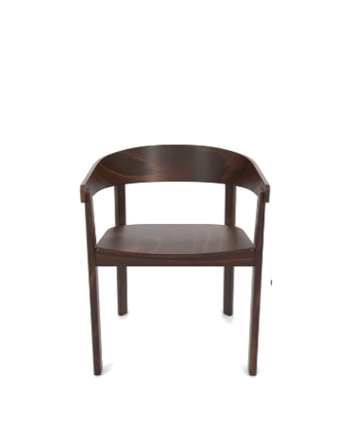 Krzesło z podłokietnikami B-2320 NORD, bukowe, twarde siedzisko i oparcie, FAMEG