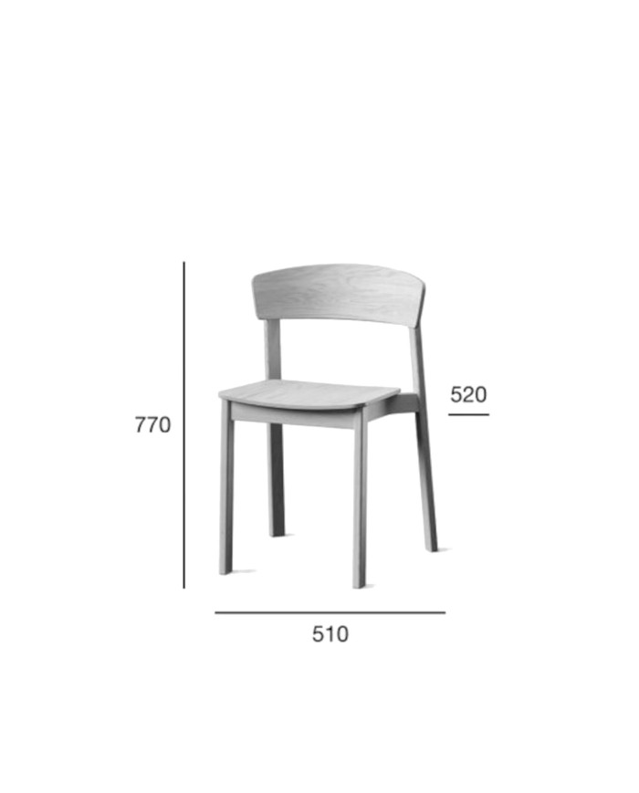 Krzesło A-2320/1 NORD, bukowe, tapicerowane siedzisko, FAMEG