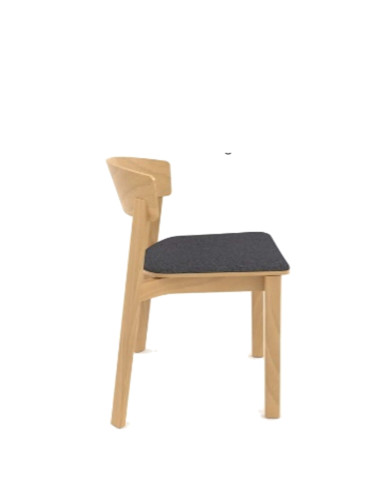Krzesło A-2320/1 NORD, bukowe, tapicerowane siedzisko, FAMEG