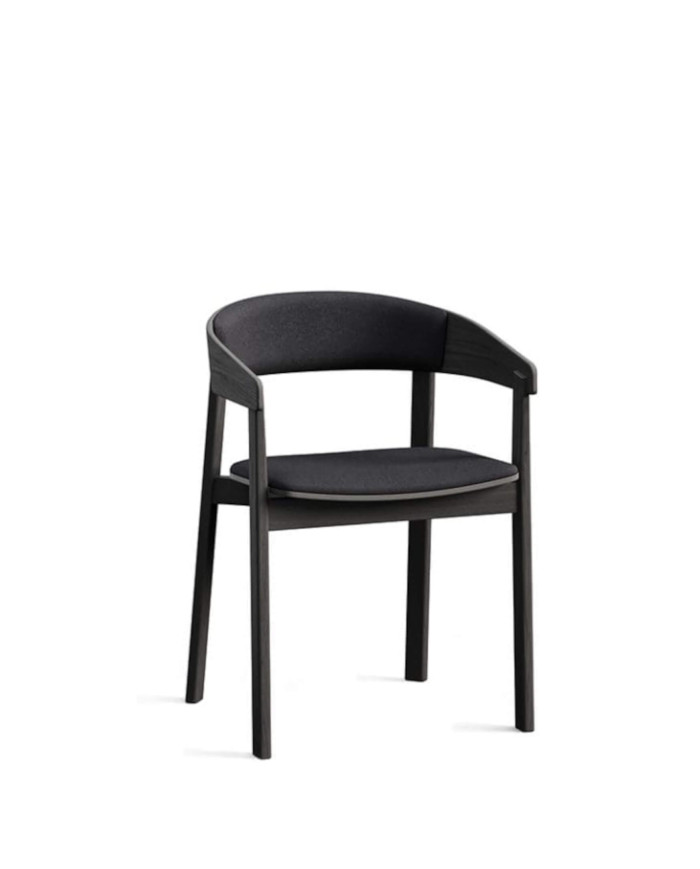 Krzesło z podłokietnikami B-2320/1 NORD, bukowe, tapicerowane siedzisko, FAMEG