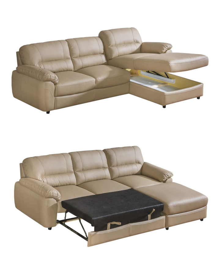 Narożnik modułowy Baltica 1, typ 3/FB+OT/P-mała, funkcja spania, pojemnik, DOLMAR