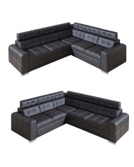 Narożnik Irys 1, funkcja spania, pojemnik, regulowane zagłówki, DOLMAR