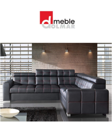 Narożnik Irys 1, funkcja spania, pojemnik, regulowane zagłówki, DOLMAR