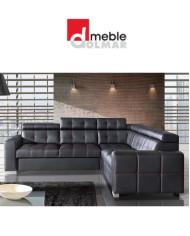 Narożnik Irys 1, funkcja spania, pojemnik, regulowane zagłówki, DOLMAR