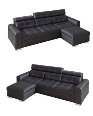 Narożnik Irys 2, funkcja spania, pojemnik, regulowane zagłówki, DOLMAR