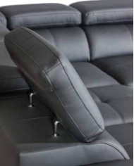 Narożnik Bazalt 2, funkcja spania, pojemnik, regulowane zagłówki, DOLMAR