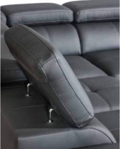 Narożnik Bazalt 1, funkcja spania, pojemnik, regulowane zagłówki, DOLMAR