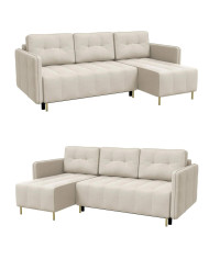 Narożnik Dello, funkcja spania, pojemnik, DOLMAR