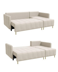 Narożnik Dello, funkcja spania, pojemnik, DOLMAR